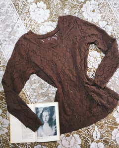 Blusa Renda Chocolate - comprar online