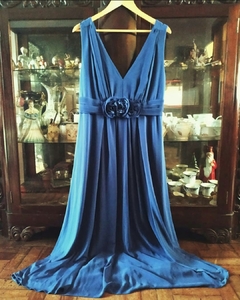 Vestido Midi Azul