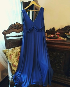 Vestido Midi Azul - Sampa Époque Semijoias