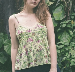 Blusa de alcinha floral