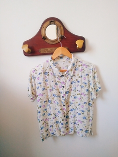 Blusa Vintage Estampa Floral - loja online