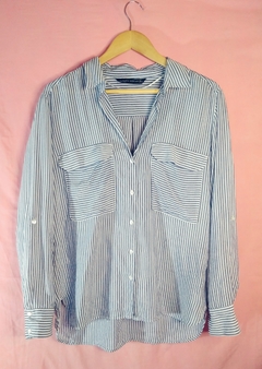 Camisa Zara Estampa Listras - loja online