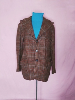 Blazer Alfaiataria Vintage Xadrez - Sampa Époque Semijoias