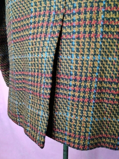 Blazer Alfaiataria Vintage Xadrez