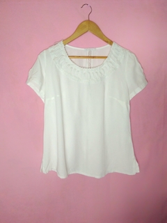 Blusa Branca Viscose Renda - loja online