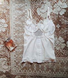 Corpete/Bustier Lingerie Renda Branco - loja online