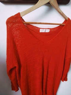 Tricot Zara Mullet Vermelho na internet