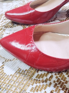 Scarpin Vermelho Salto Médio - loja online