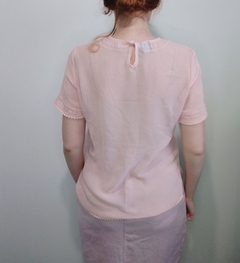 Blusa Hering Bordada Rosa - loja online