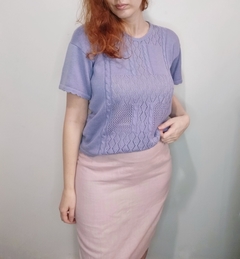 Blusa Linha Tricot Lavanda - Sampa Époque Semijoias