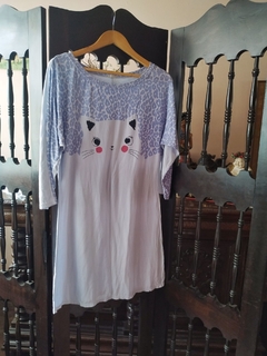 Camisola Any Any Gatinho Viscose Manga 3/4