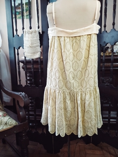 Vestido Farm Laise Babado Alcinha - Sampa Époque Semijoias