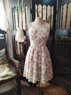 Vestido Lady Like Floral Renda - Sampa Époque Semijoias