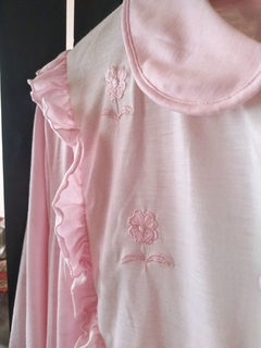 Camisola Vintage Midi Rosa Manga Comprida - comprar online