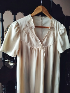 Camisola Vintage Bordada Creme - comprar online