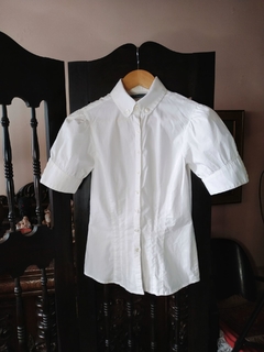 Camisa Zara Manga Bufante Branca