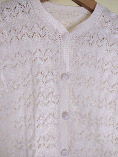 Cardigan Tricot Romântico Branco - loja online