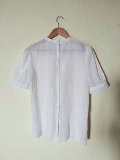 Blusa Vintage Cambraia Branca - Sampa Époque Semijoias