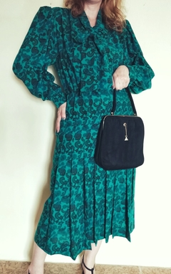 Vestido Vintage Pullsport 1970/1980 Verde Midi - loja online