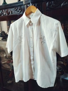 Camisa Vintage Richelieu Manga Curta