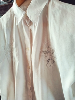 Camisa Vintage Richelieu Manga Curta - loja online