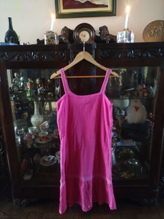 Vestido Indiano Rosa Midi Alça - comprar online