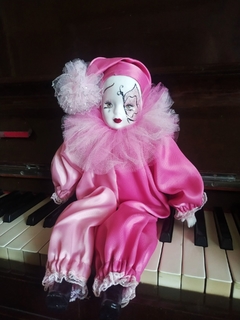 Pierrot Porcelana Rosa Grande