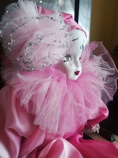 Pierrot Porcelana Rosa Grande - comprar online