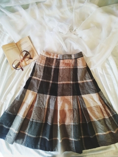 Saia Vintage Xadrez Tartan Lã - comprar online