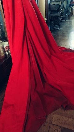 Vestido Festa Longo Vermelho Costureira - loja online