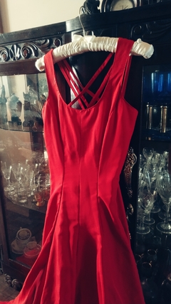 Vestido Festa Longo Vermelho Costureira na internet