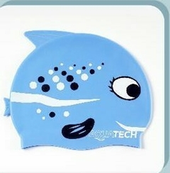 Gorras de Natación Siliconas Niños c/Diseño. Marca: AquaTech - tienda online