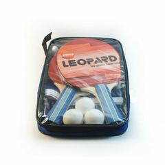 Set de 2 Paletas + 3 Pelotas + Red Para Ping Pong. Marca: Leopard