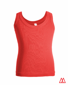 Musculosa Deportiva Entrenamiento Dama Algodón Roja.