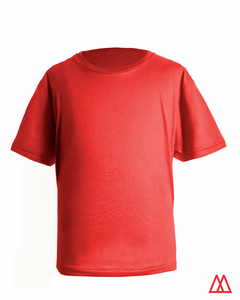 Remera Algodón Manga Corta Roja.