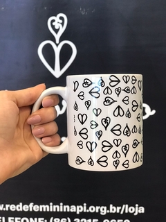 Canecas de porcelana - Coleção Onde Vive O Amor - comprar online