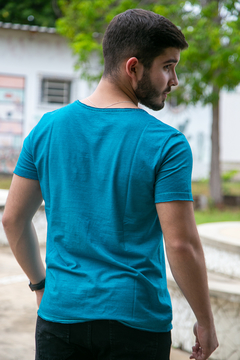 Camiseta Azul Masculina LádoCoração - Ládocoração