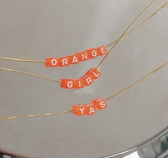 Colar mood orange