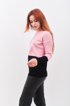 Sweater de hilo elastizado, combinado en dos tonos. Calidad premium. en internet