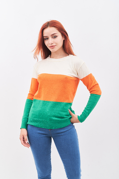 Sweater tricolor