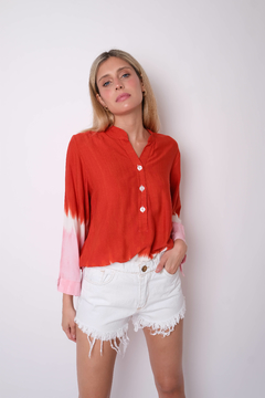 Camisola batik, cuello mao , de fibrana. - tienda online