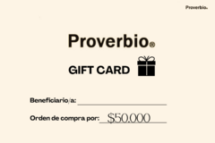 Gift card ( tarjeta de regalo para orden de compra)