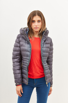 Campera de abrigo, con piel estampada y capucha desmontable - comprar online