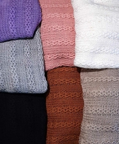 Sweater tejido en guardas verticales. - tienda online