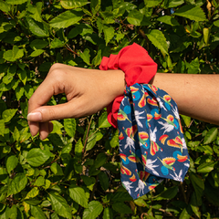 Scrunchie com Lenço