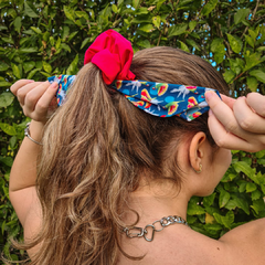 Scrunchie com Lenço na internet