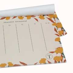 Planner Semanal (Bloco) - Floral - comprar online