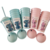 Vaso Milkshake 300cc con etiqueta de vinilo - STITCH - Pack x5 unidades