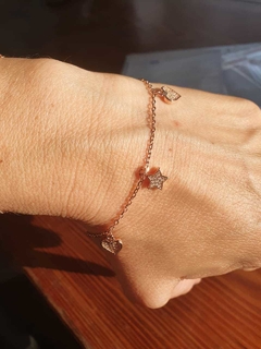 Pulsera Corazon y Estrellas