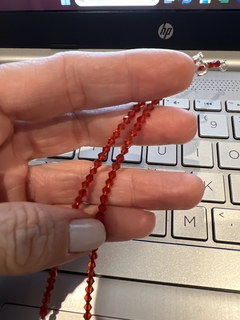 Pulsera cristal roja 25